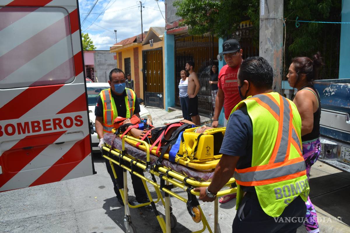 Resbala menor de azotea; presenta un traumatismo