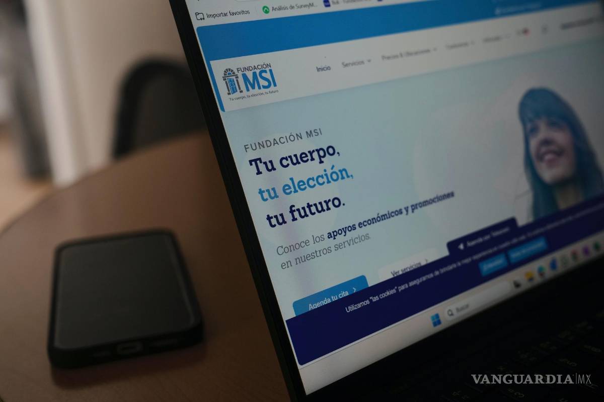 $!Página de inicio del sitio web de la Fundación MSI con un mensaje en español: Tu cuerpo, tu elección, tu futuro.