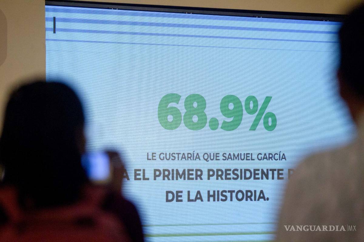 $!MONTERREY, NUEVO LEÓN, 19NOVIEMBRE2023.- Según estadísticas de Samuel García, ofrecidas en una rueda de prensa, el 68.9? la población le gustaría tener El primer presidente regio de la historia. García se despidió ser gobernador de Nuevo León para iniciar campaña por la presidencia representando a Movimiento Ciudadano. FOTO: GABRIELA PÉREZ MONTIEL / CUARTOSCURO.COM