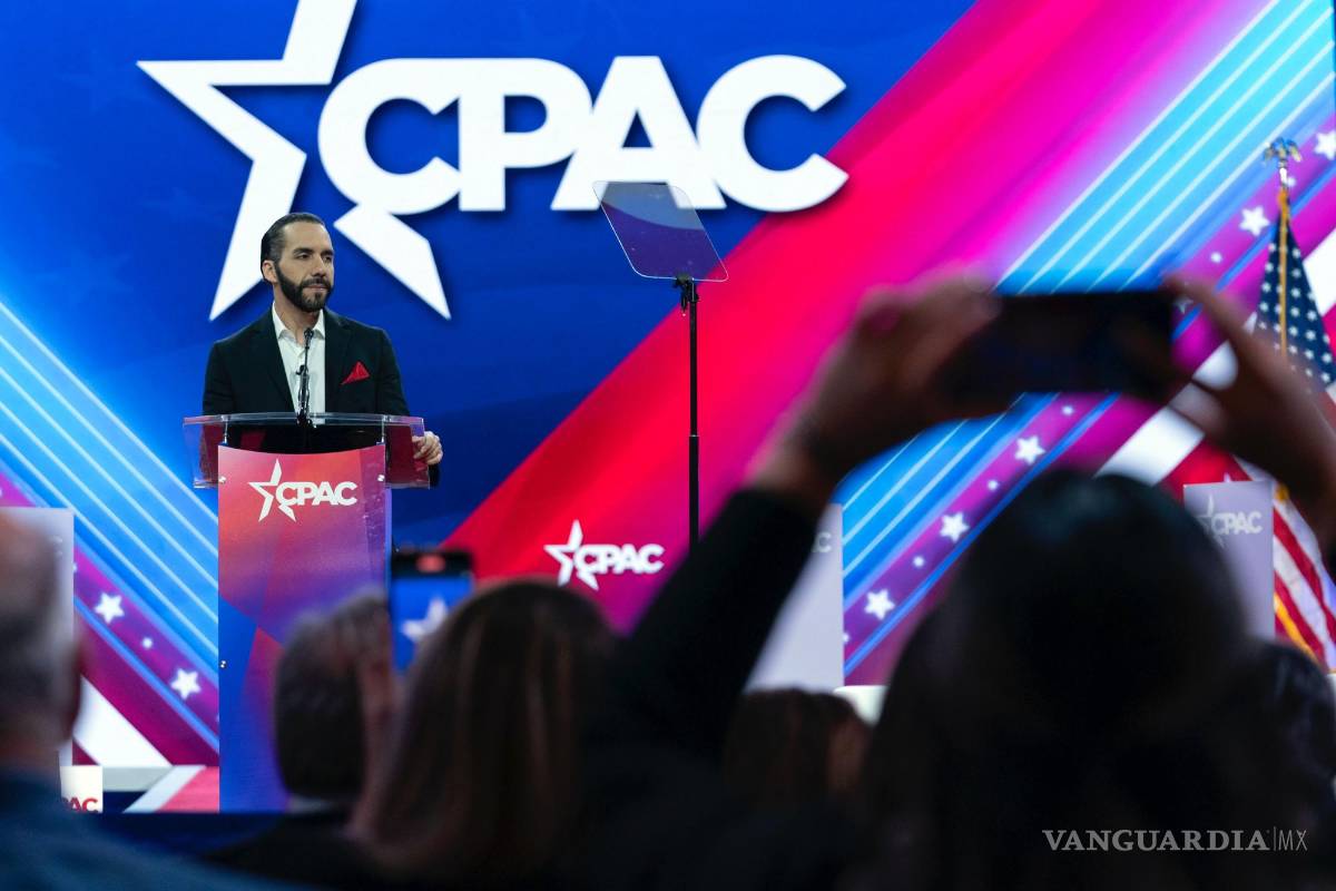 $!El presidente de El Salvador, Nayib Bukele, en la Conferencia de Acción Política Conservadora, CPAC 2024, en National Harbor, en Oxon Hill, Maryland.