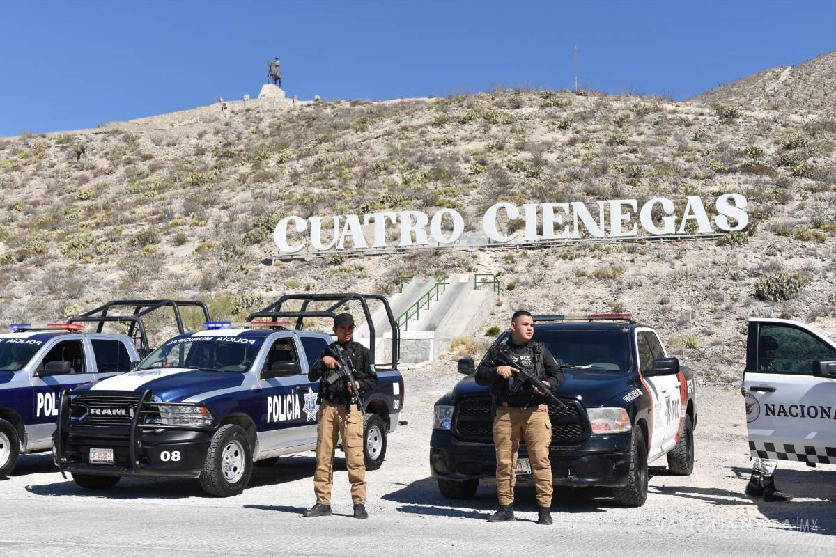 Instalan Guardia Preventiva en Cuatro Cienegas por Semana Santa