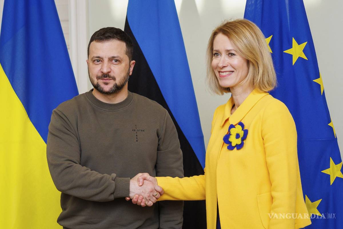 $!En epera de más ayuda de Occidente, el presidente Volodimir Zelenski realiza una gira por los países bálticos. En la imagen, con la primera ministra de Estonia, Kaja Kallas.