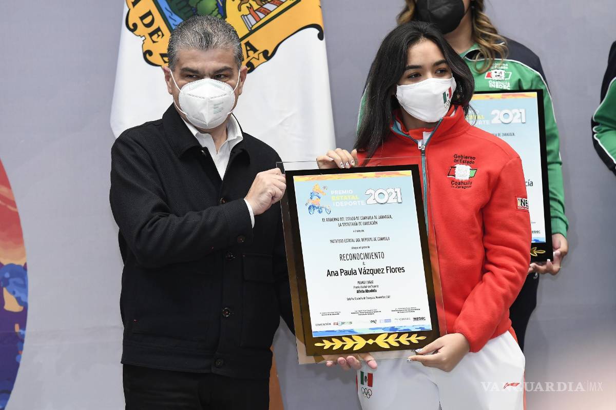 Ana Paula Vázquez recibió el Premio Estatal del Deporte de Coahuila