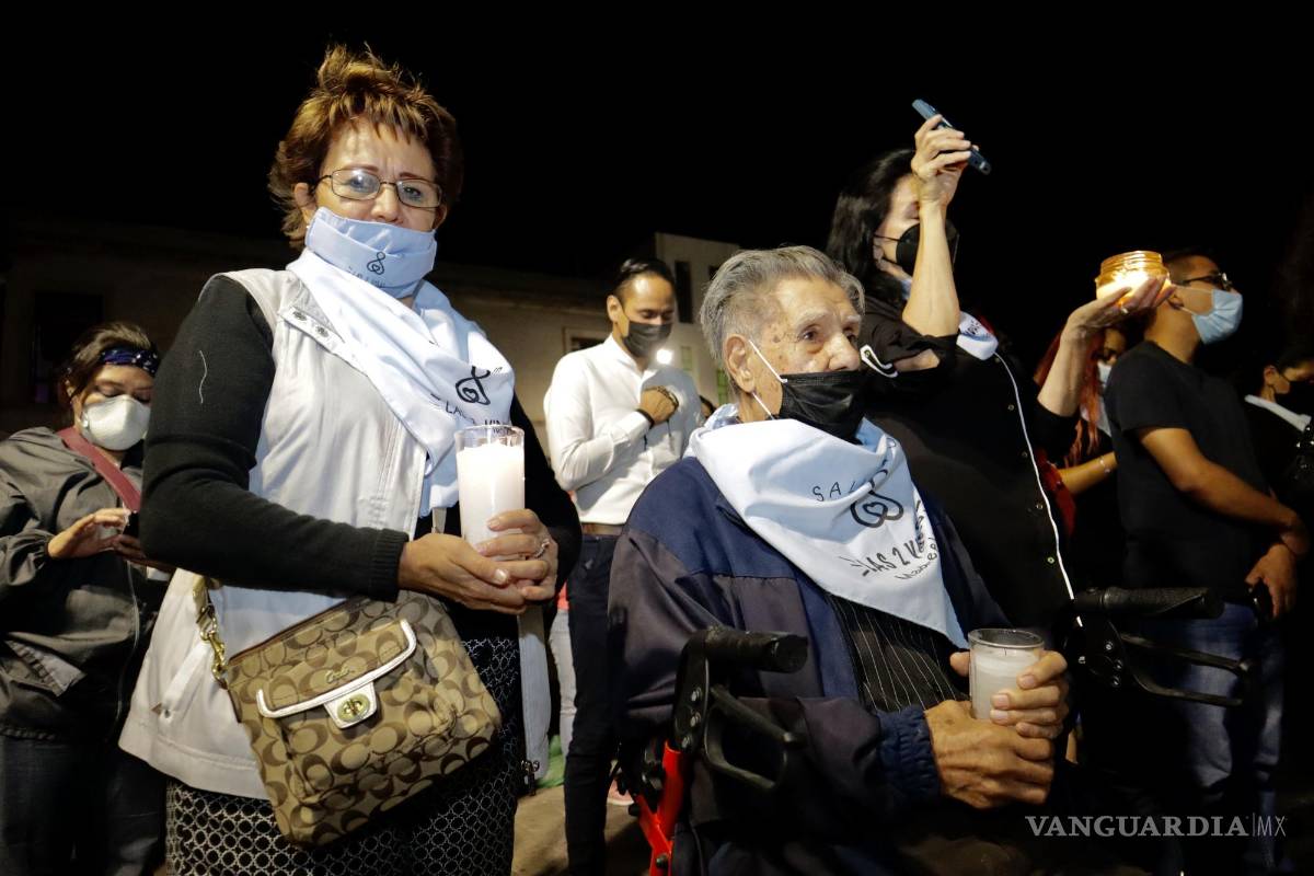 Se manifiestan grupos por la vida en contra la despenalización de la interrupción del embarazo en Coahuila