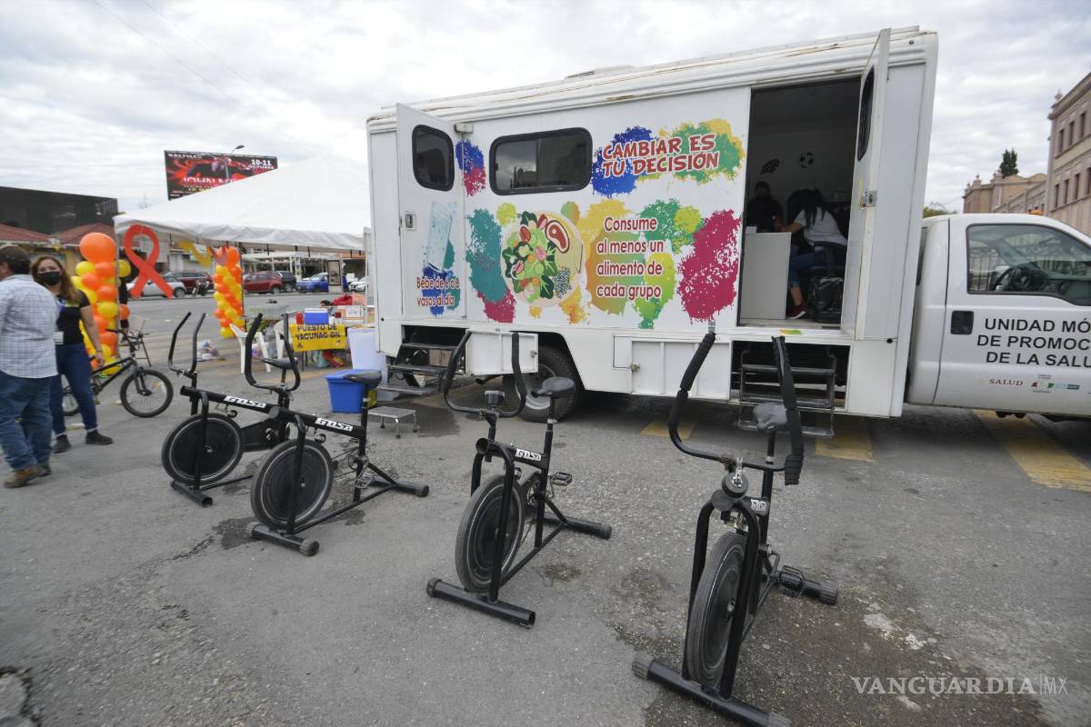 $!Módulo de promoción de la salud en la Ruta Recreativa de Saltillo.