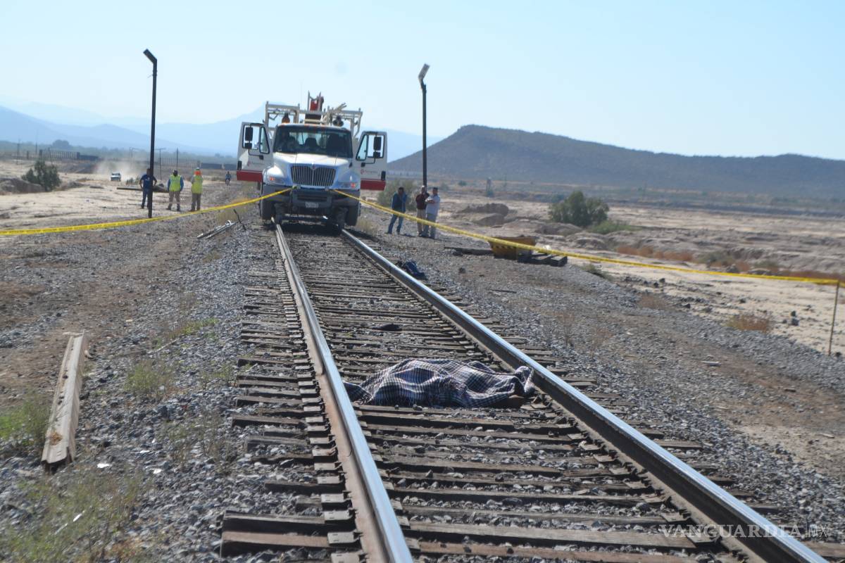 Fallece chatarrero arrollado por tren en Ramos Arizpe, joven de 22 años cae de vagón