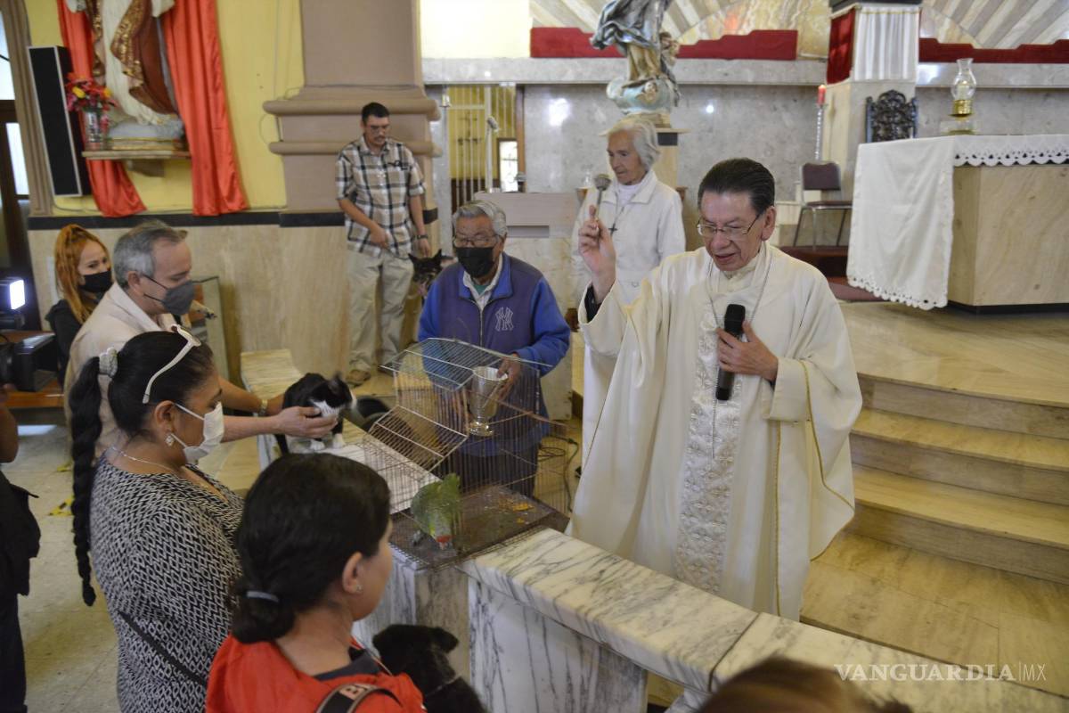 $!El sacerdote Mario Carrillo Palacio pidió por todos los animales, domésticos y salvajes, pero también hizo oración por las personas que por ignorancia o dolo maltratan a estos seres vivos.