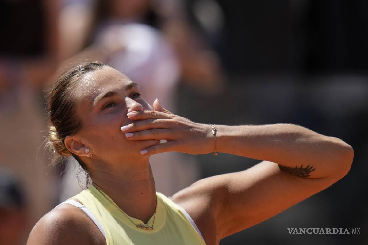 Sabalenka avanza con firmeza en el Abierto de Italia tras vencer a Yastremska