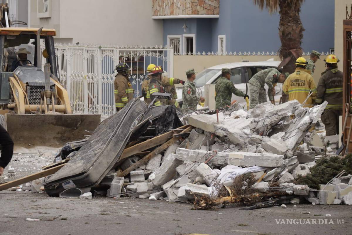 Confirman muerte de tres elementos de la Fiscalía, y dos heridos, tras explosión en vivienda en Saltillo