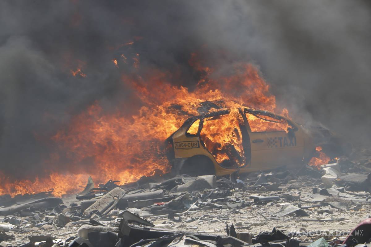 $!Alarma incendio en corralón clandestino en Ramos Arizpe