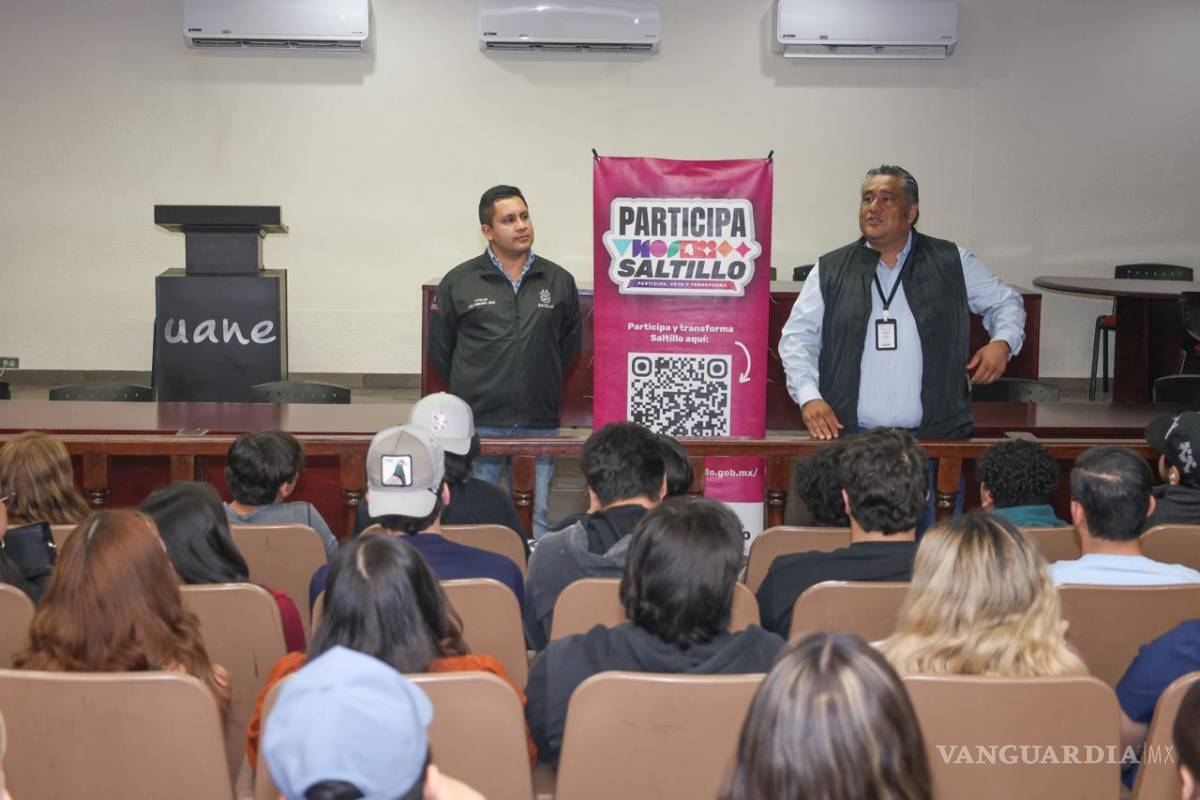 $!Alumnos de Derecho, Psicología y Contaduría conocieron el proceso para presentar proyectos y participar en la selección de obras que serán financiadas con el 3% de lo recaudado del impuesto predial en Saltillo.