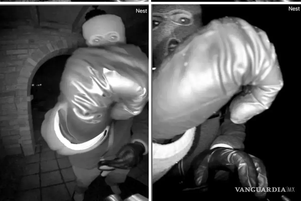 $!Esta combinación de imágenes proporcionadas por el FBI muestra imágenes de vigilancia en la casa de Nancy Guthrie la noche en que desapareció en Tucson.