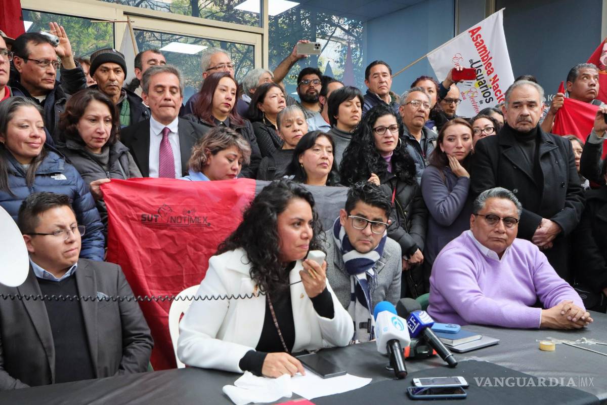 $!Los trabajadores de Notimex levantaron el paro luego de más de mil 400 días, esto a finales del año pasado.