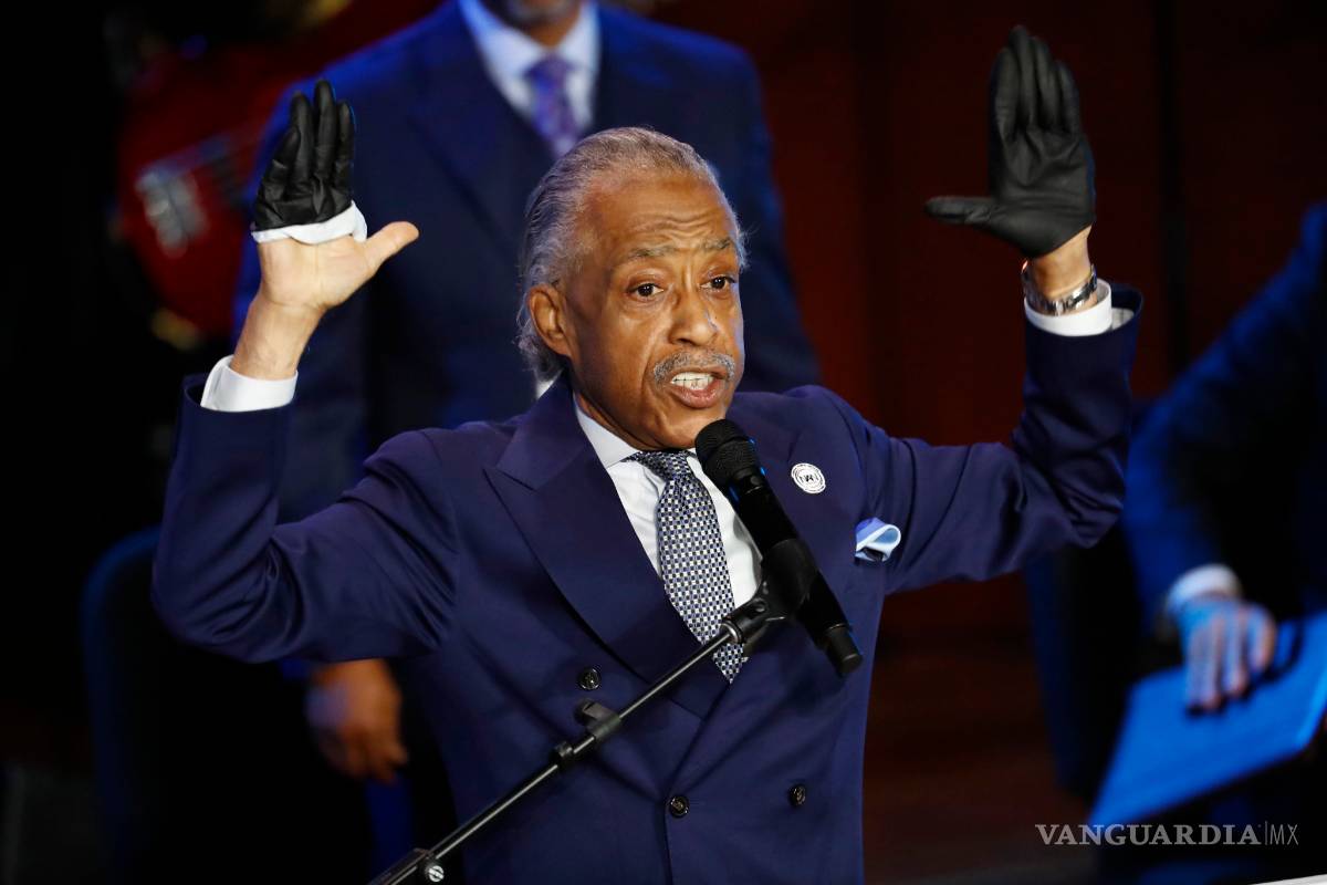El inspirador mensaje del padre Al Sharpton en el funeral de George Floyd: "Quítame la rodilla del cuello"
