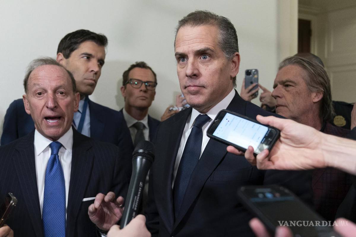 $!Hijo del presidente Biden, Hunter realizó el miércoles unas declaraciones en el Capitolio, en Washington.
