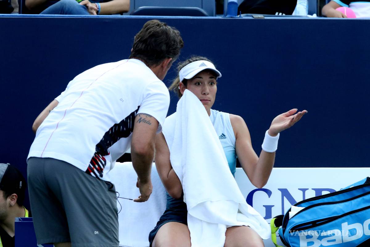 $!Garbiñe Muguruza vence a Kristina Mladenovic con el apoyo de André-Pierre Gignac