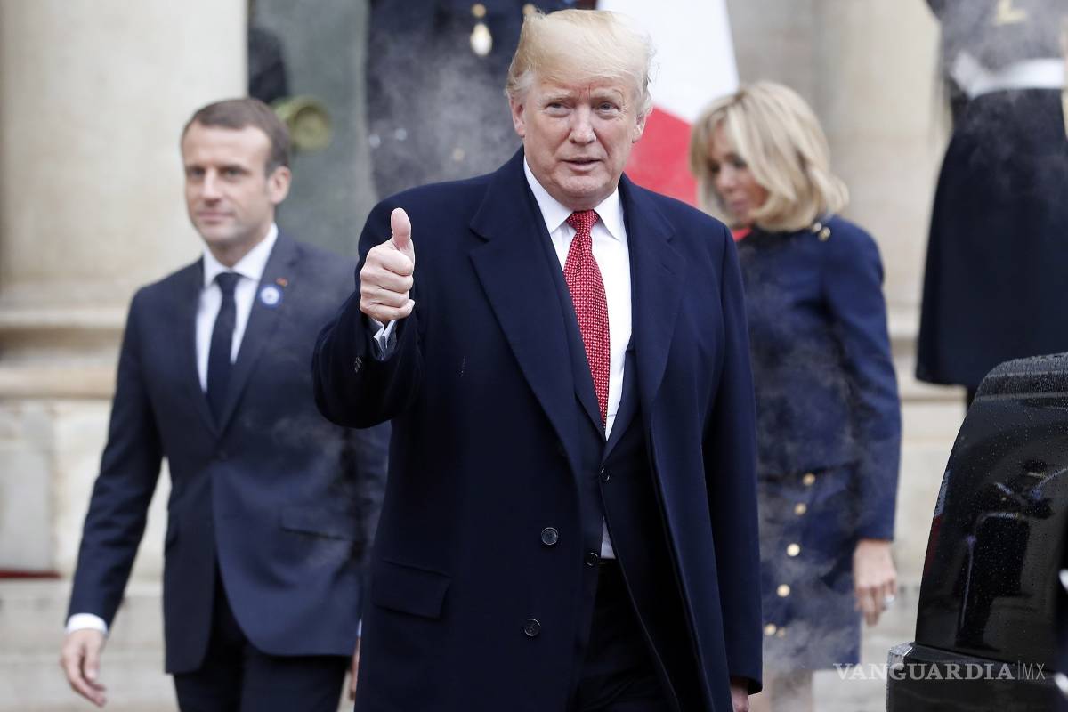 $!Trump ataca a Macron por sus diferentes visiones sobre la estrategia militar de Europa