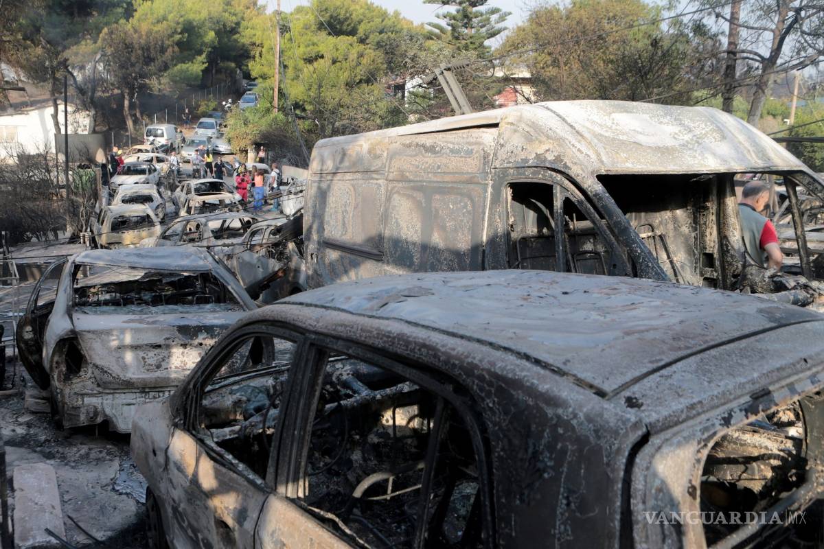 $!74 muertos en incendios forestales en Grecia (fotos)
