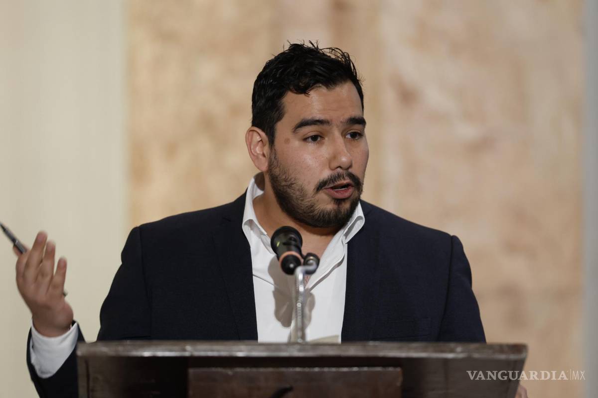 $!El director de Tv Migrante, Emerson Segura, durante el lanzamiento del canal público este viernes, en Ciudad de México (México).