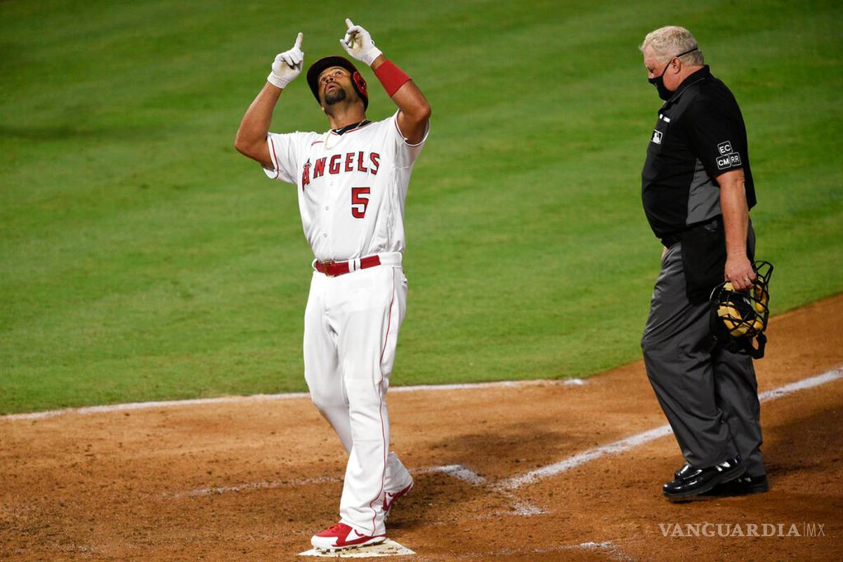 Así fue el cuadrangular 657 de Albert Pujols que le dio la victoria a los Angelinos