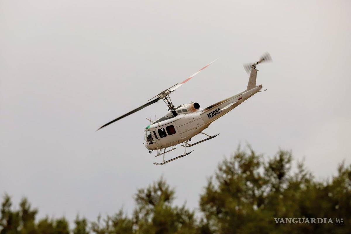 $!Aeronaves realizaron descargas de agua con retardante para sofocar el incendio.