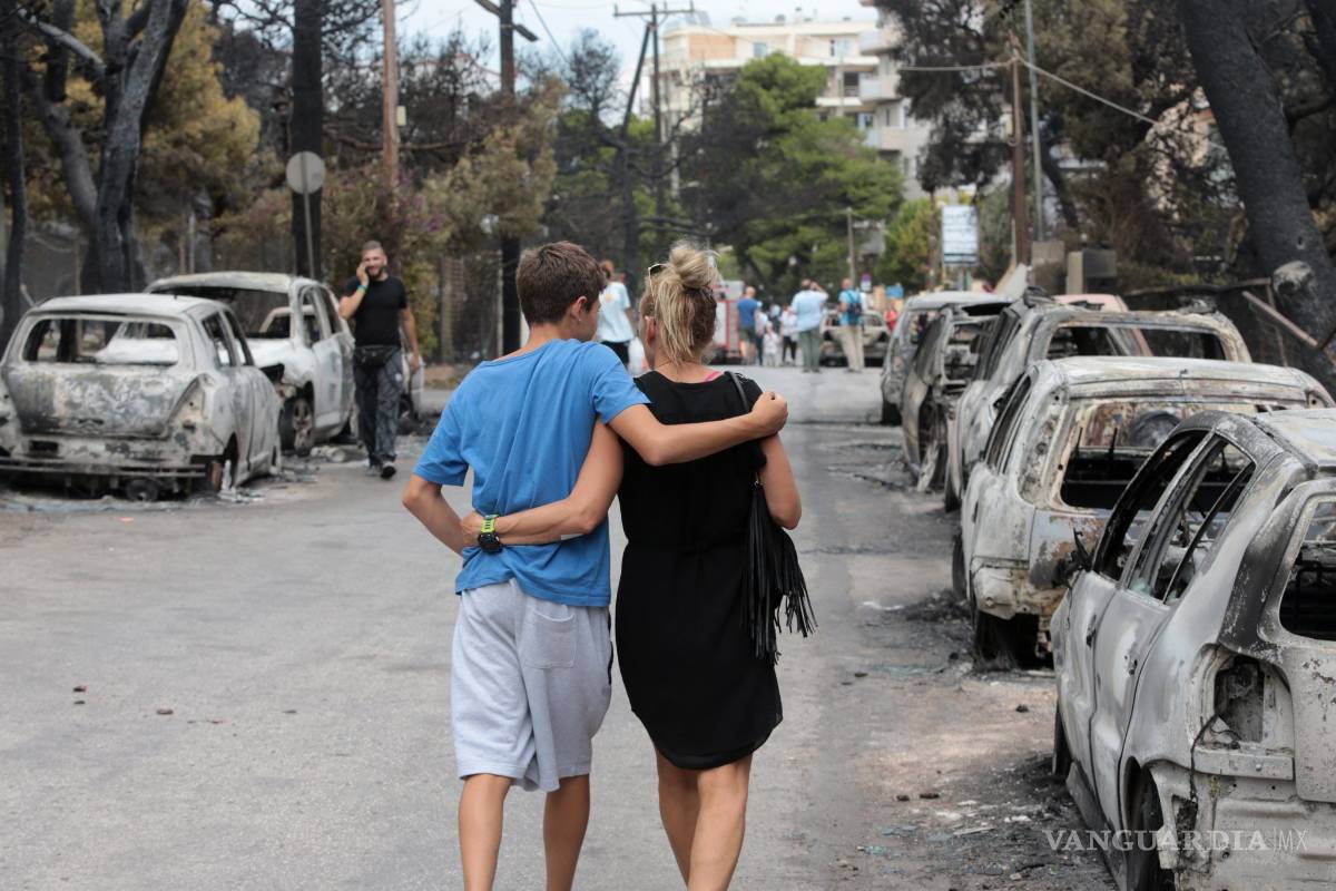 $!74 muertos en incendios forestales en Grecia (fotos)
