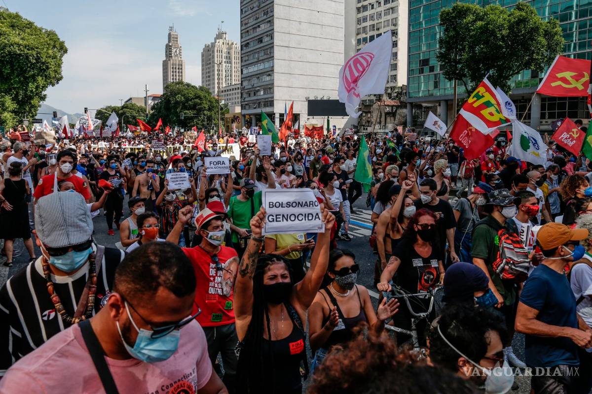 Protesta Brasil contra el presidente Bolsonaro