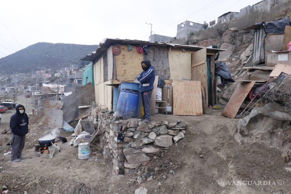 Saltillo: Pasan frente frío cobija sobre cobija en la periferia de la ciudad