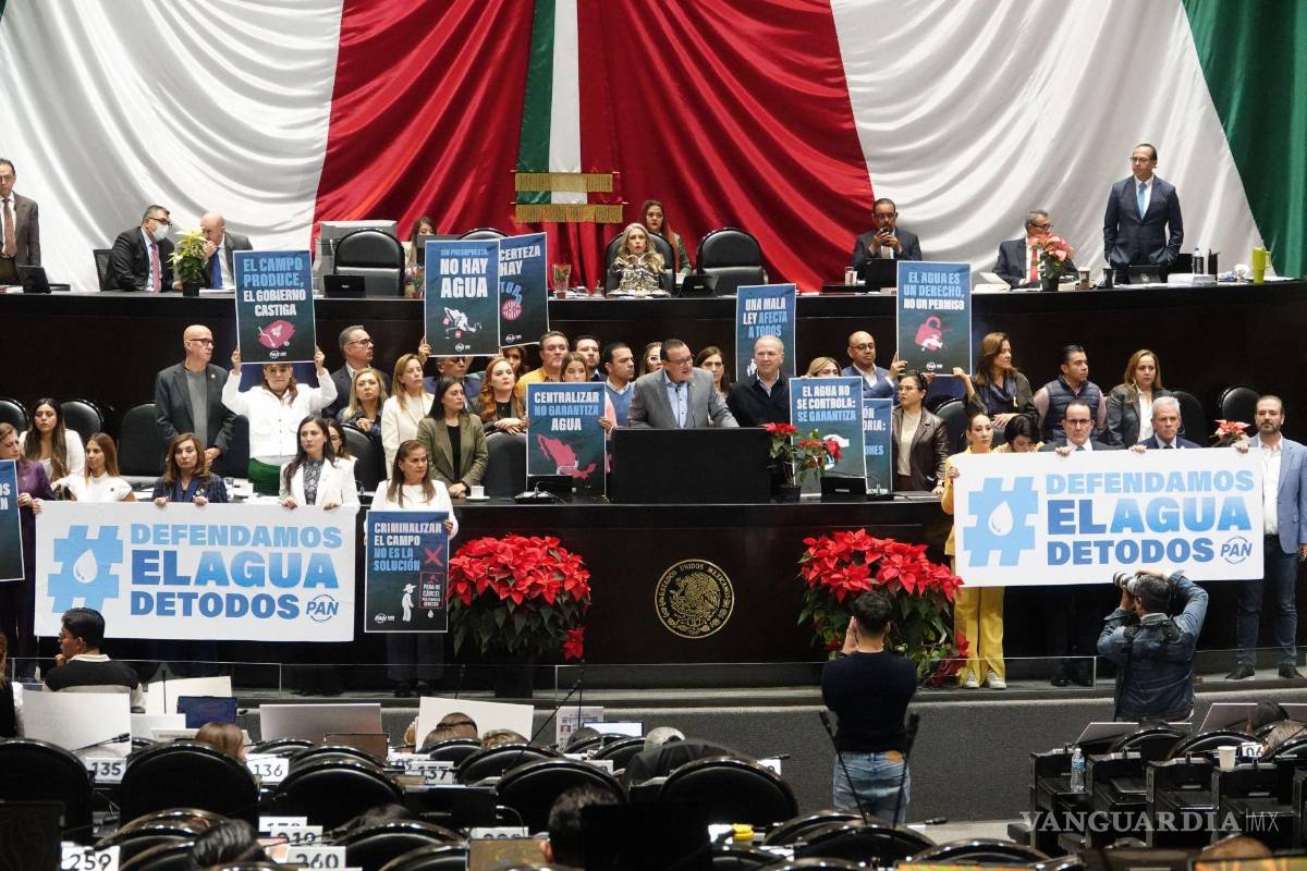 Inicia debate de Ley de Aguas en la Cámara de Diputados como asunto de ‘urgente resolución’