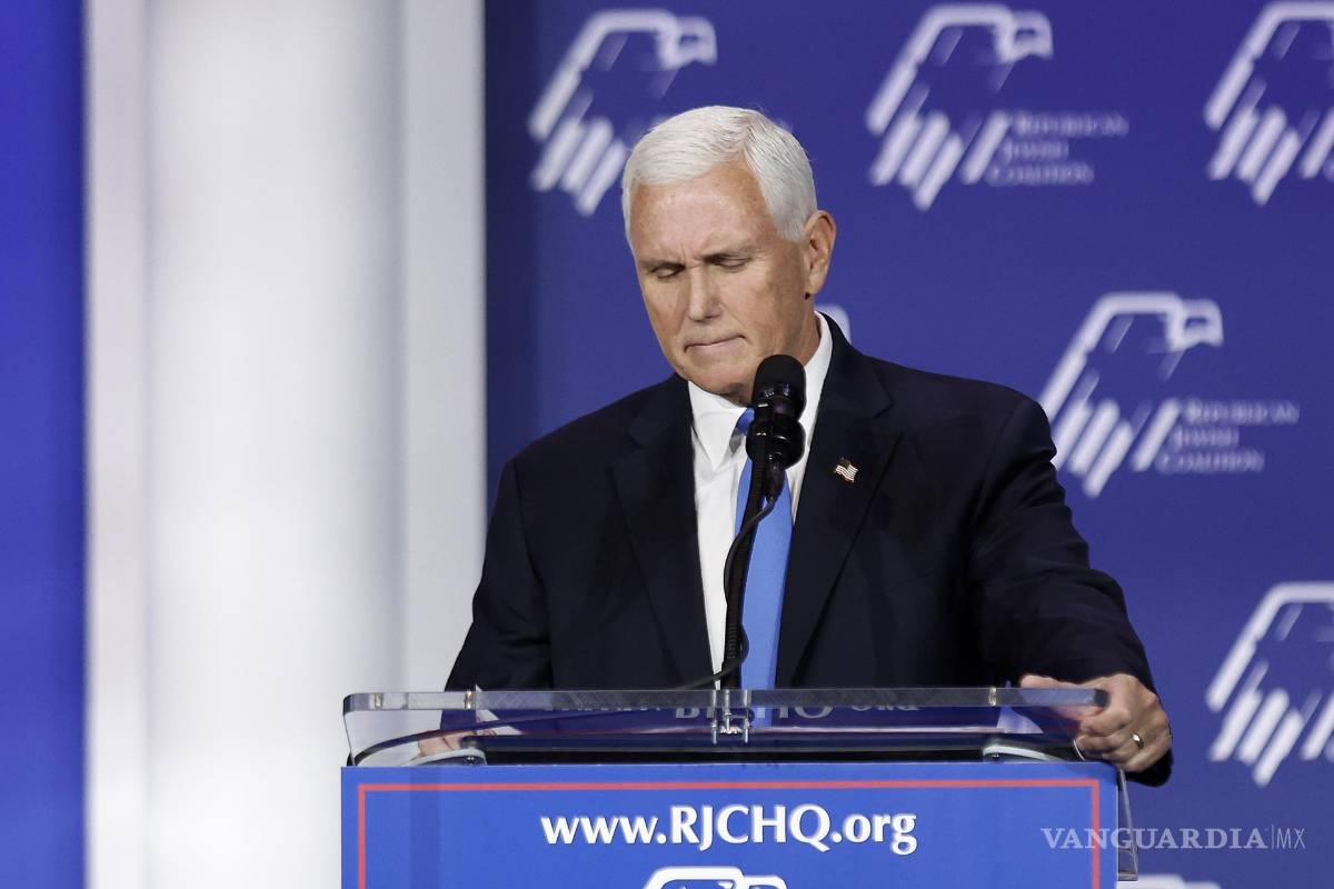 $!El candidato republicano y exvicepresidente, Mike Pence, anuncia el final de su candidatura a la presidencia de Estados Unidos en Las Vegas.