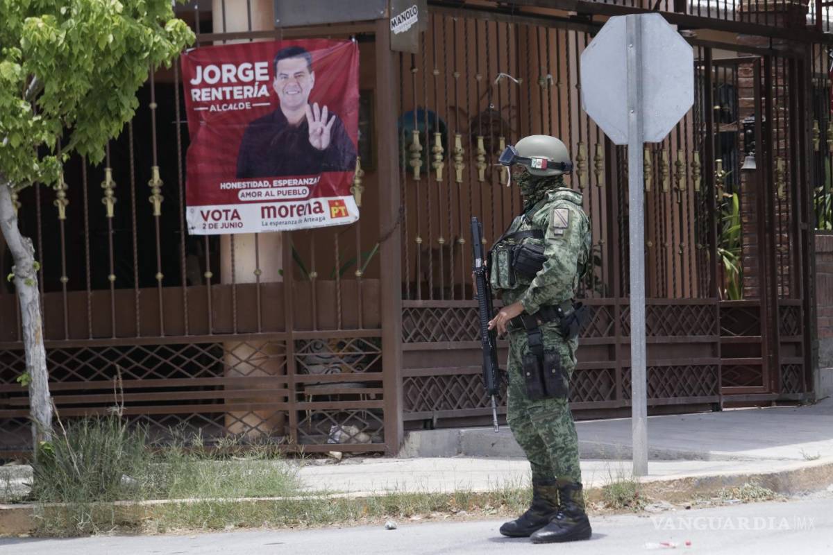 $!El Comité Municipal Electoral del IEC en Arteaga está actualmente tomado por personas afines al partido Morena y su candidato Jorge Rentería.