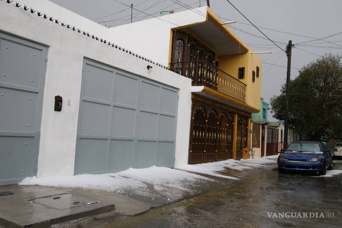 $!Las mejores imágenes de la granizada en Saltillo