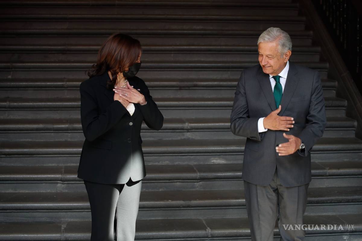 Acuerdan AMLO y Kamala Harris desmantelar redes de trata de personas migrantes