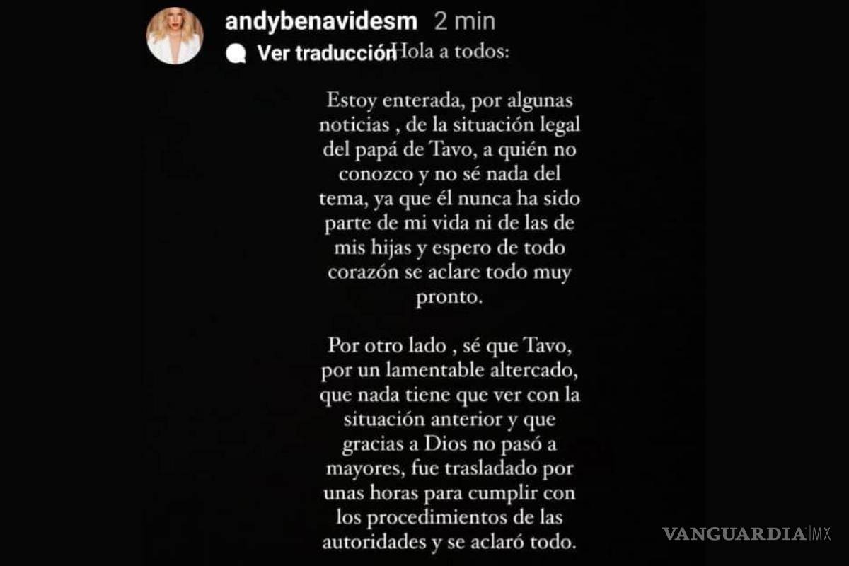 $!La influencer subió un comunicado a sus historias de IG.