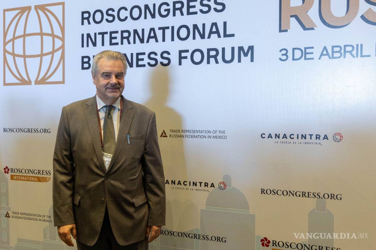 $!Nikoláy V. Sofinskiy, embajador de Rusia en México, en un evento en el marco de los fortalecimientos de los lazos comerciales entre México y Rusia.