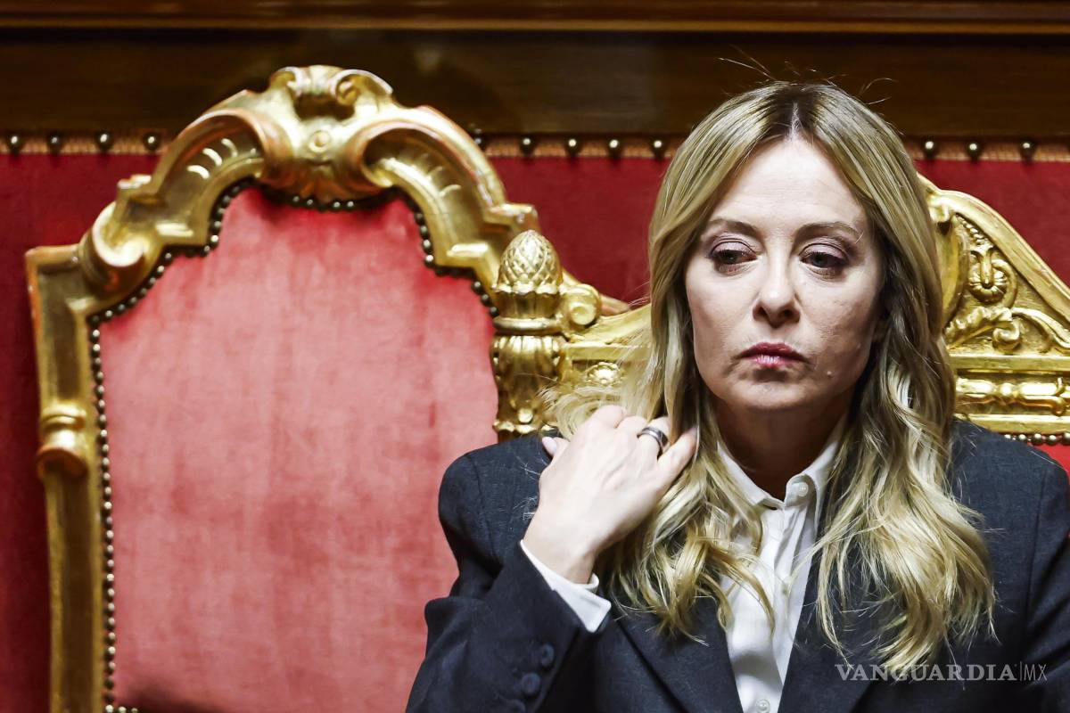 $!La primera ministra italiana, Giorgia Meloni, dura una sesión informativa en el Parlamento sobre las actividades del gobierno en Roma.