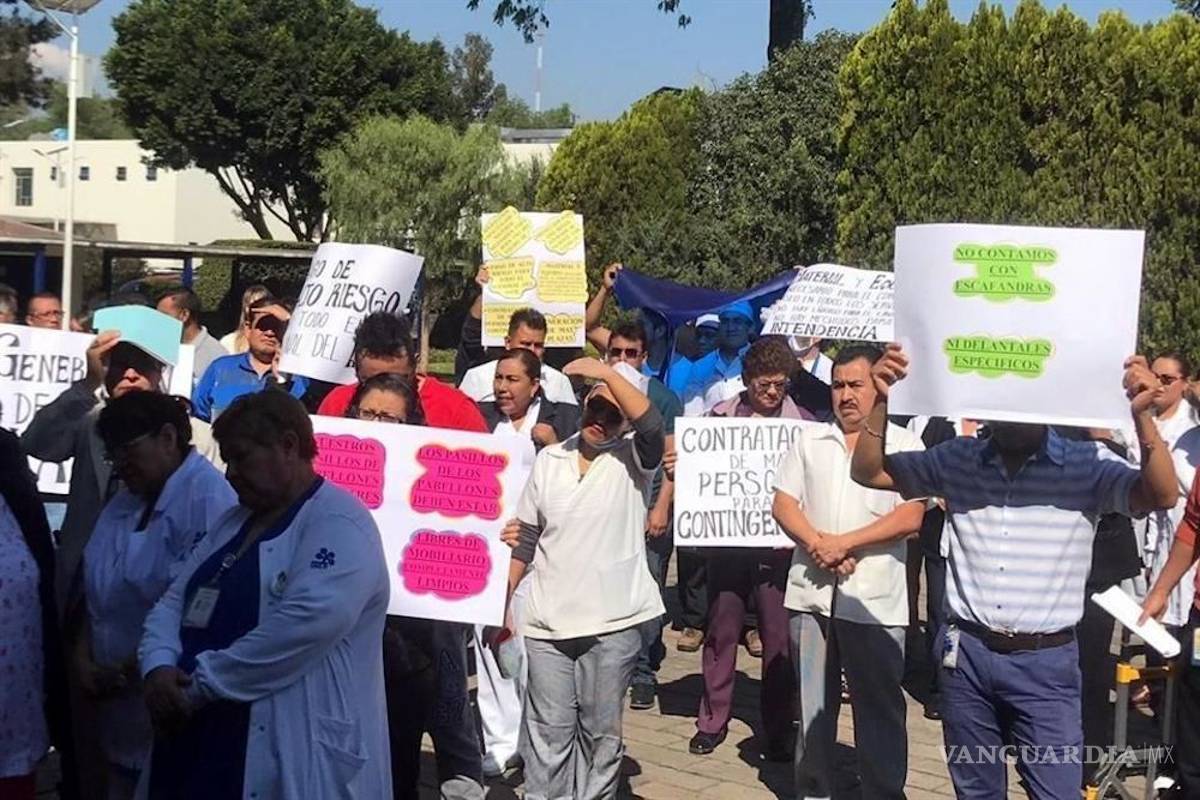 Personal del INER protesta por falta de protocolos