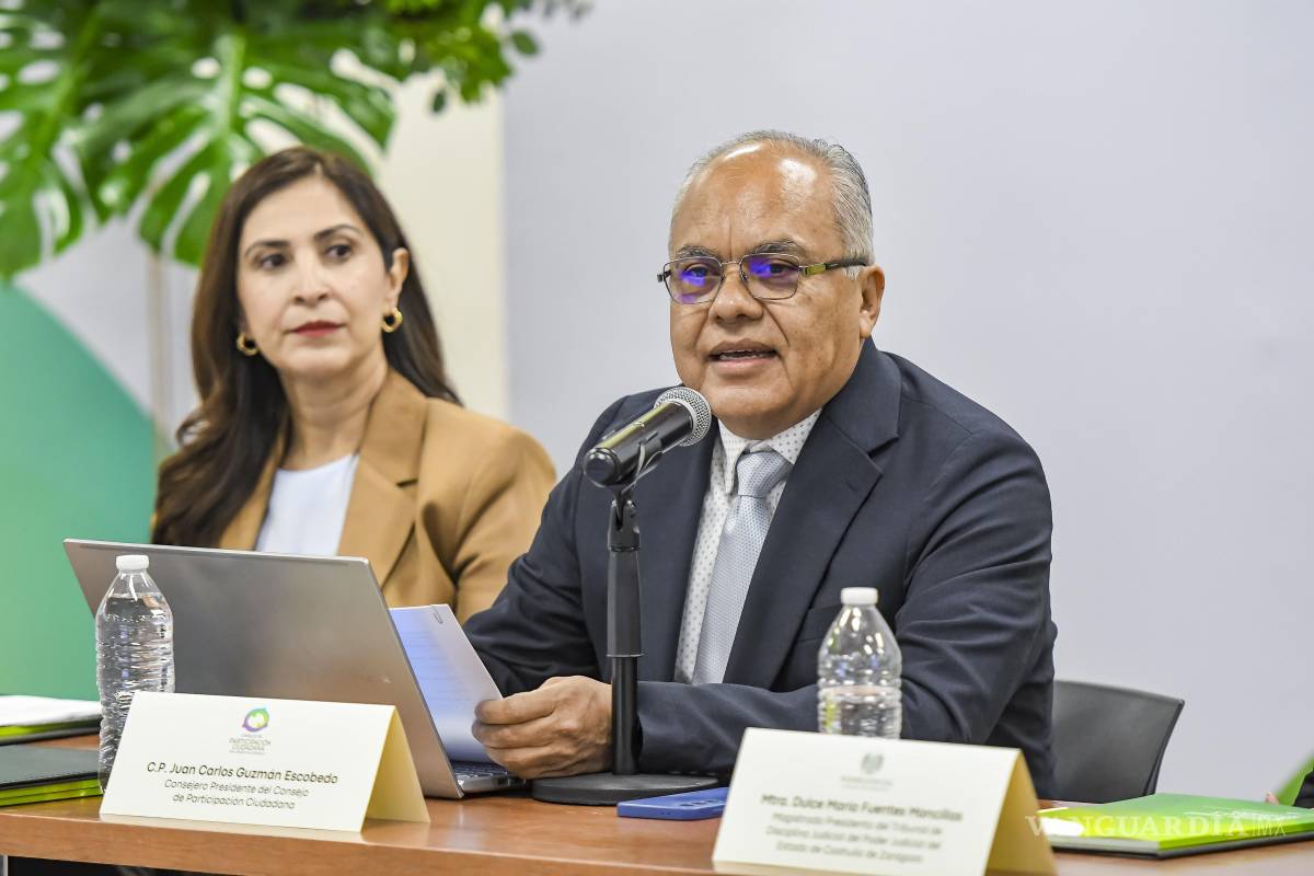 $!Juan Carlos Guzmán Escobedo, presidente del Consejo de Participación Ciudadana, durante su intervención en la Décima Sesión Ordinaria del Comité Coordinador del Sistema Anticorrupción.