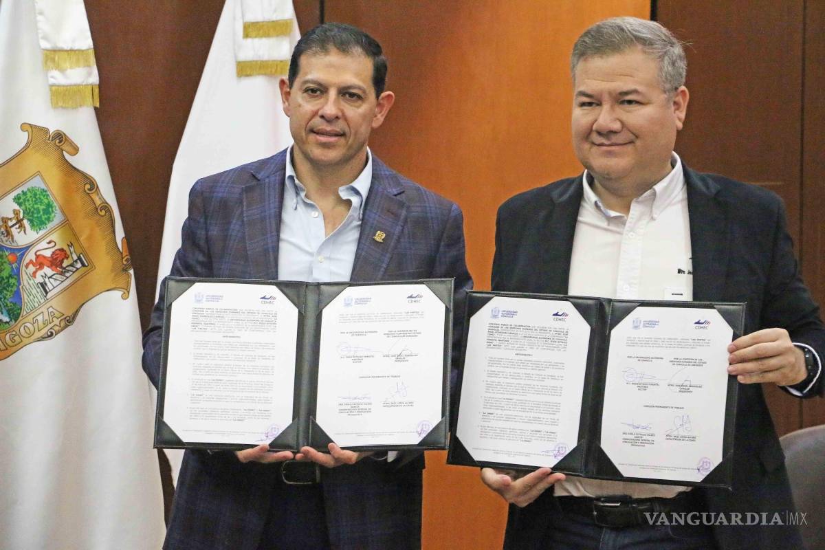 $!La firma se realizó en la Sala de Juntas del Despacho de Rectoría con autoridades de ambas instituciones.