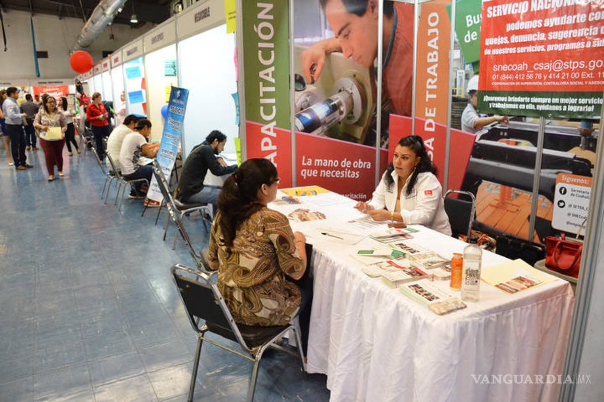 Habrá más de mil 200 vacantes en Feria del Empleo en Saltillo