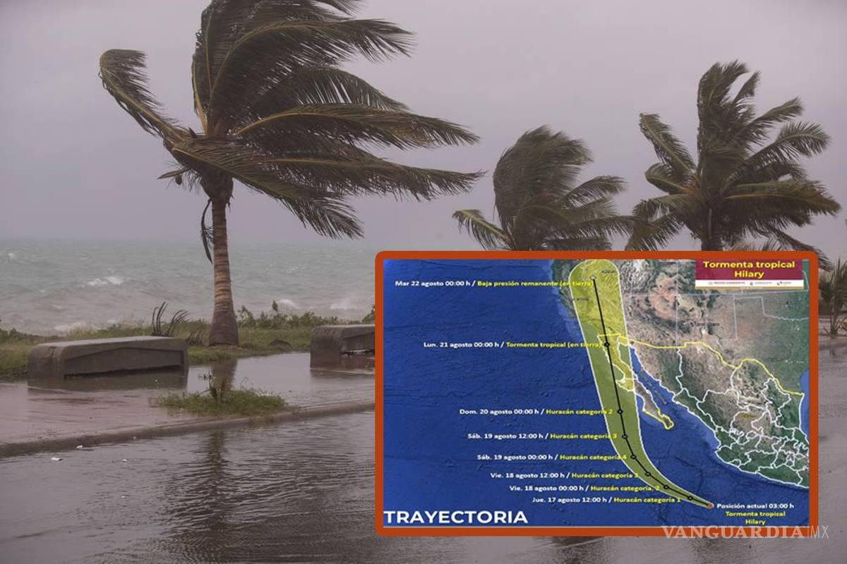 Huracán Hilary se aproxima a México... será categoría 4 y amenaza con impactar a estos estados con lluvias torrenciales e inundaciones