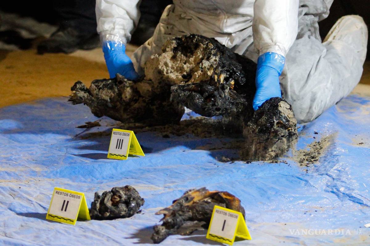 $!MEXICALI BAJA CALIFORNIA 15 ENERO 2026.Con este hallazgo preliminar, suman al menos 11 cuerpos localizados en la zona, luego de que en fosas anteriores se encontraran diez. Autoridades informaron que la detección se dio tras identificar una remoción irregular de tierra y la confirmación de posibles restos humanos por parte de la unidad K9, por lo que peritos continúan procesando el sitio en un área donde no se descartan nuevos hallazgos.