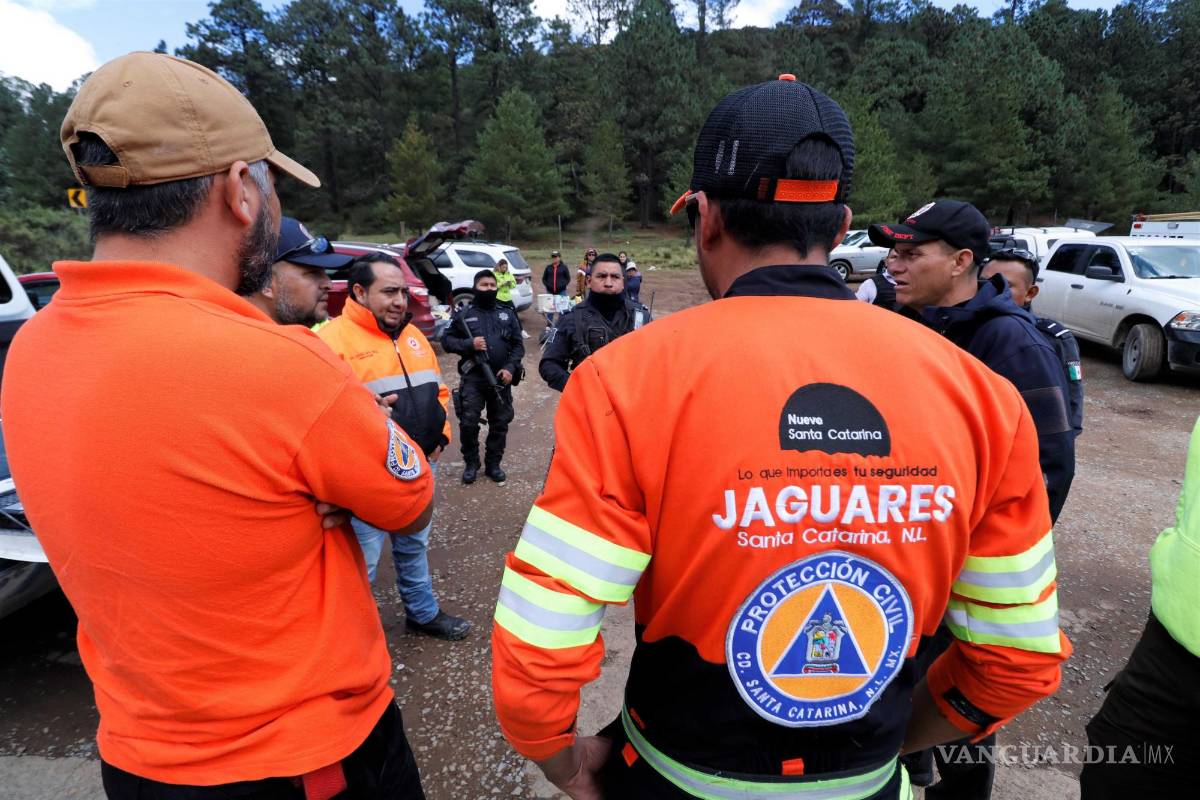 $!Personal de Nuevo León en la zona serrana para iniciar la búsqueda.