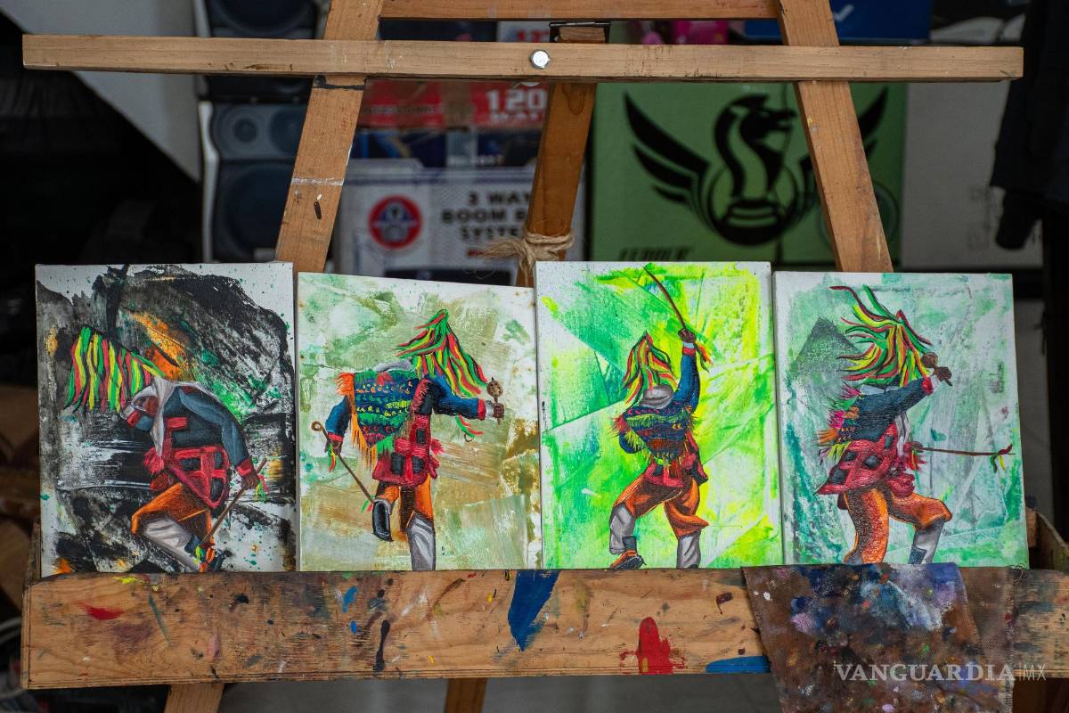 $!Vista de varias obras en el Centro Cultural Independiente ArTex de San Juan Chamula, Chiapas (México).