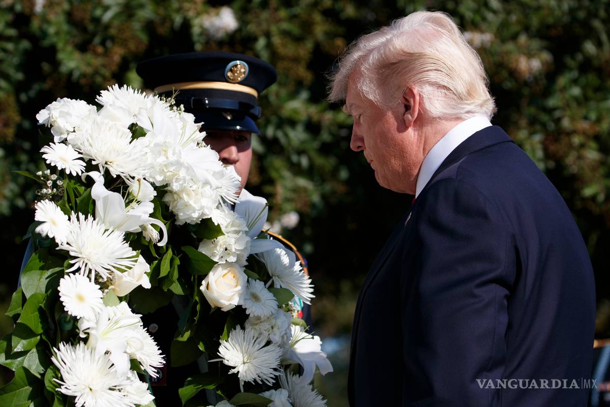$!Trump amenaza a los terroristas que busquen atacar EU en ceremonia por 9/11
