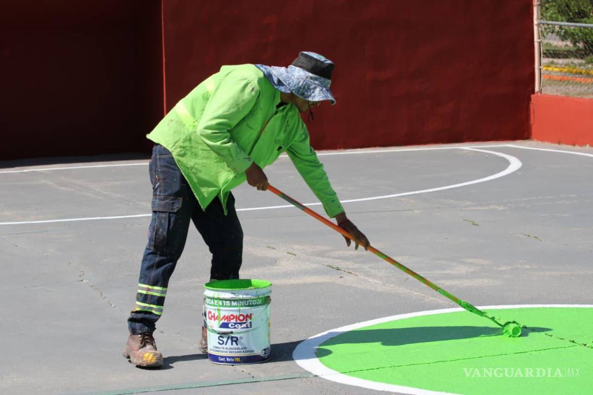 $!La rehabilitación de la cancha en San Patricio impulsa el deporte y la convivencia familiar con apoyo del Gobierno del Estado.