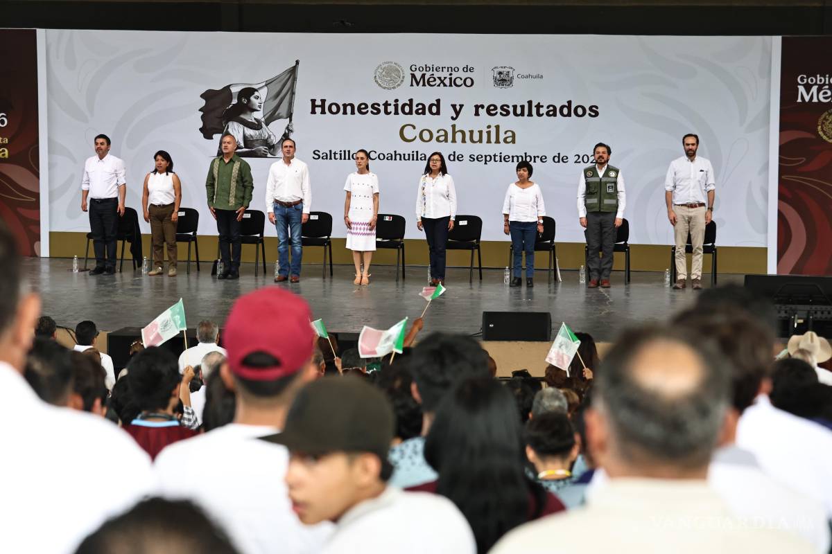 $!Manolo Jiménez destacó la coordinación con Claudia Sheinbaum durante la visita de la presidenta a Coahuila.