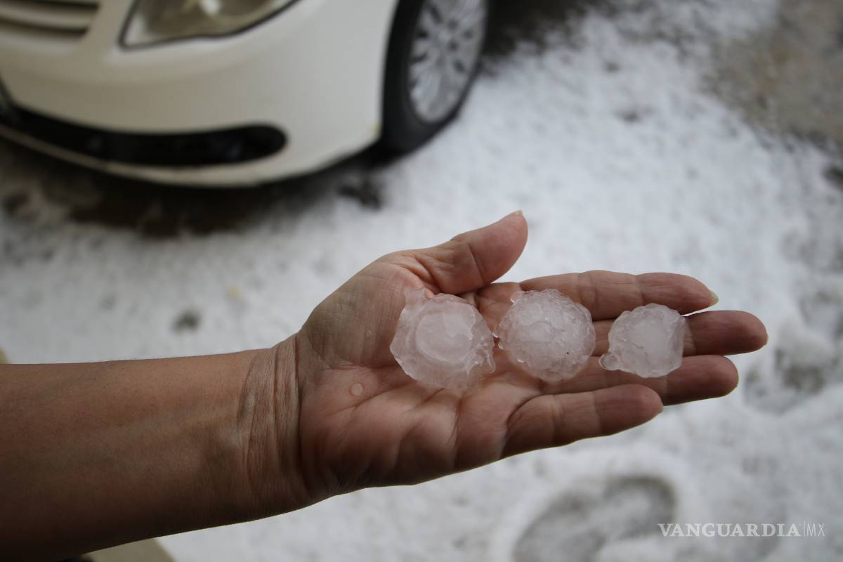 $!Las mejores imágenes de la granizada en Saltillo