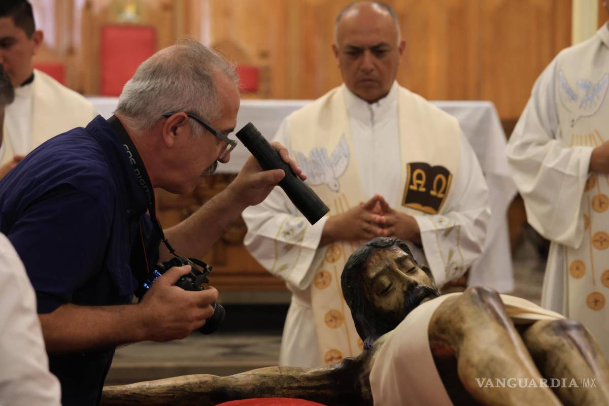 $!Elaborada en pasta de caña, la figura destaca por su ligereza, con un peso aproximado de 7 kilogramos, lo que la hace única en su tipo.