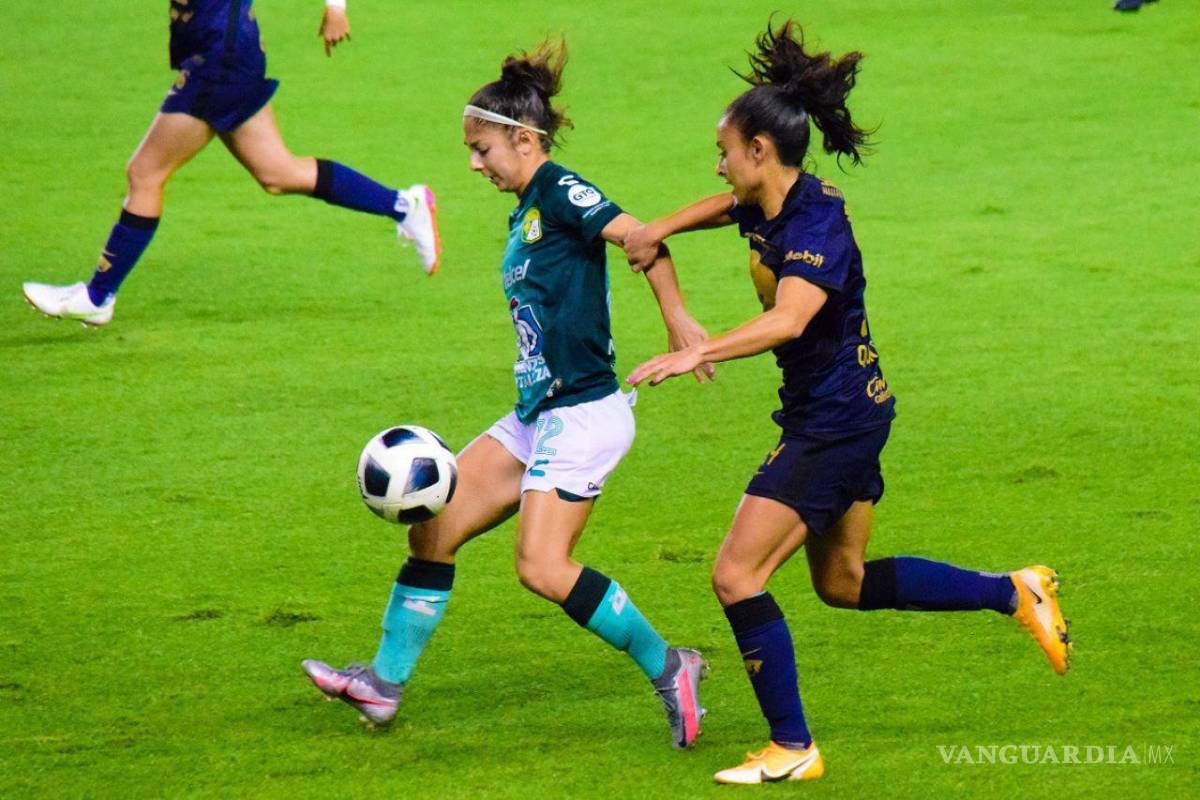 $!Partido de la jornada 9 del torneo Grita México Apertura 2021 de la Liga BBVA MX Femenil, entre las Esmeraldas de León y Pumas de la UNAM. Cuartoscuro/Imago 7